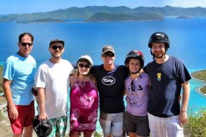 Guests rent an ATV to climb the mountain trails on Jost Van Dyke