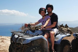 Guests rent an ATV on Jost Van Dyke