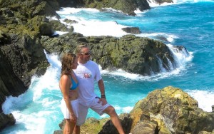 Coastal walking trail on Jost Van Dyke, Anegada