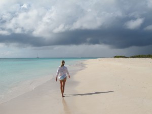 Walking the beaches of Anegada