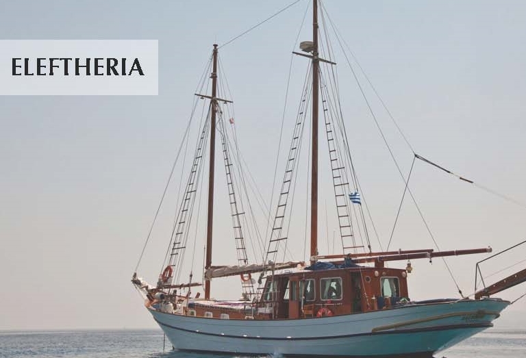 Gulet motorsailor ELEFTHERIA sails Greece & Greek Waters