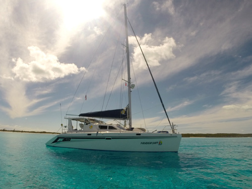 PARADIGM SHIFT is Available in all of New England this Summer, up to and including the coast of Maine 50' St. Francis Catamaran