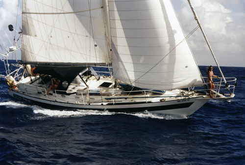 Phil offers S/Y STORM PETREL for Charter, Because he Enjoys People and the Sea 48' Bruce Roberts Cutter, 1985