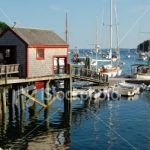 Long legged jetties at low tide are iconic symbols of the Maine coast