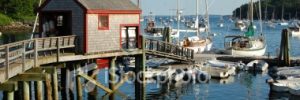 Long legged jetties at low tide are iconic symbols of the Maine coast