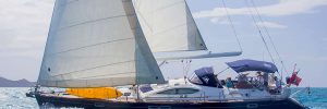 Kitesurf Anegada aboard 55' Jeanneau SAYANG