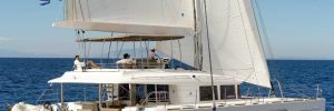 Moya 56' Lagoon sailing catamara available in Greece