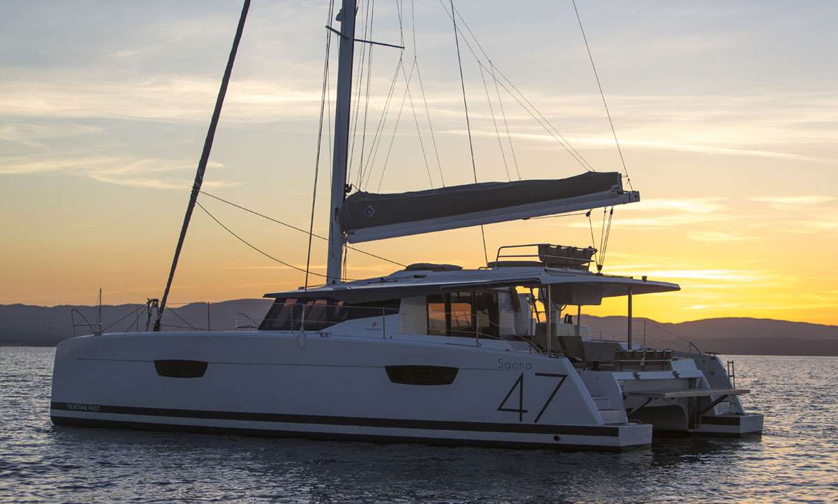 luxury catamaran for charter