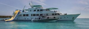 Sweet Escape 130' Christensen USA for charter in Nassau and Easter Caribbean for themed dinner cruises