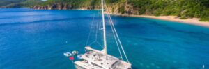 Zingara 76' Silhousette catamaran with scuba instruction & turn down service