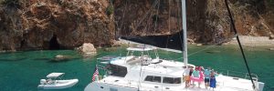 Catatonic Lagoon 51' catamaran with kiteboarding equipment & scuba divig