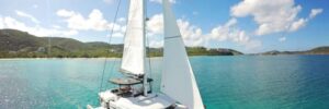 Island Hoppin 52 Lagoon catamaran 2018 master cabin spearfishing private chef catered cruise all inclusive catamaran scuba instruction Rhone wreck dive