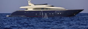 MARNAYA 108' motor yacht for charter with three full beam staterooms for guests in Greece